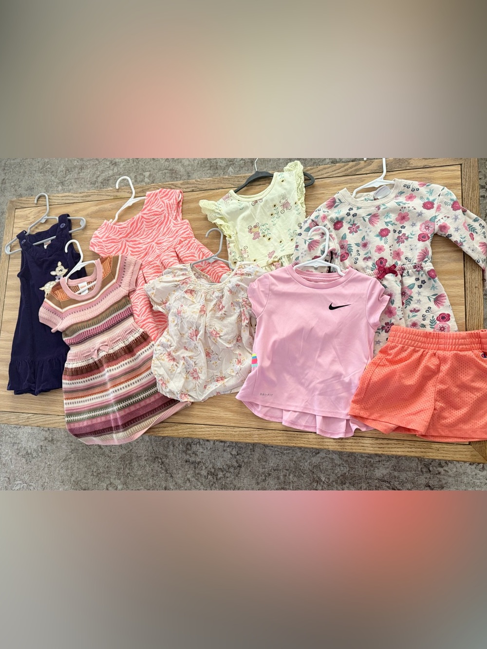 Lot girls dress, blouses,short size 2-4T